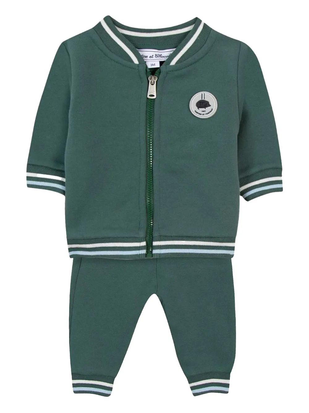 Спортивный костюм с вышитым логотипом Tartine Et Chocolat, зеленый
Спортивный костюм с вышитым логотипом Tartine Et Chocolat, зеленый