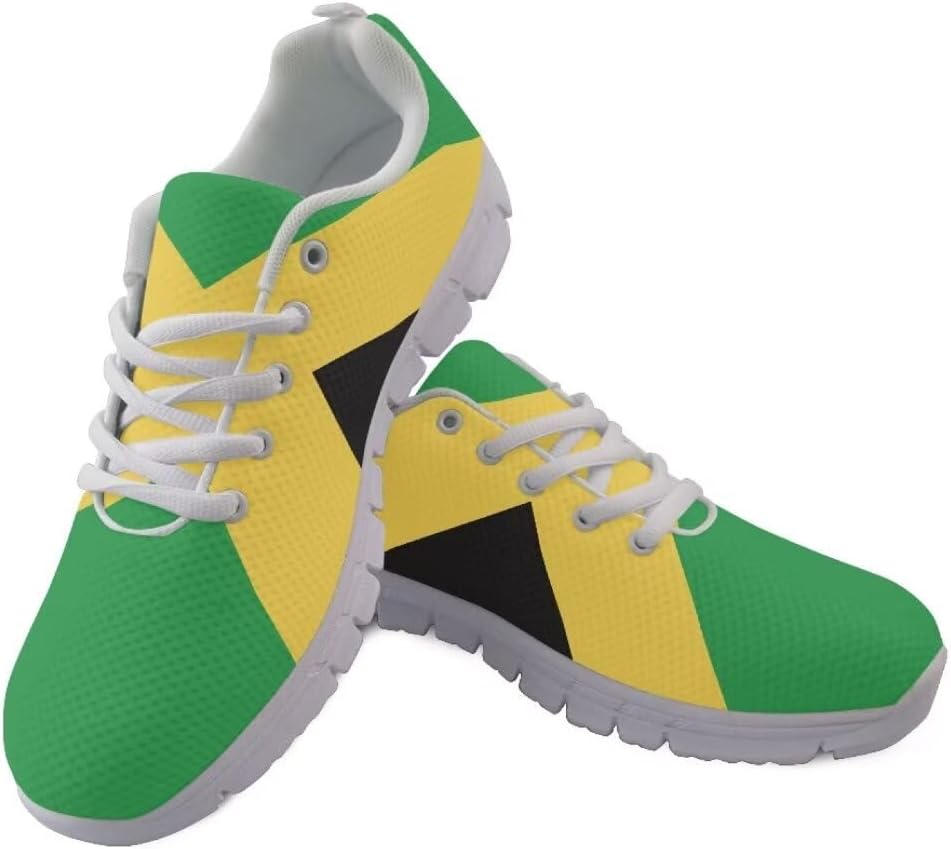 Женские и мужские кроссовки Jeiento для бега на открытом воздухе, модные теннисные туфли, повседневная обувь для путешествий и ходьбы, плоская обувь с дышащей сеткой для тренировок и повседневного ношения, Jamaican Flag
Женские и мужские кроссовки Jeiento для бега на открытом воздухе, модные теннисные туфли, повседневная обувь для путешествий и ходьбы, плоская обувь с дышащей сеткой для тренировок и повседневного ношения, Jamaican Flag