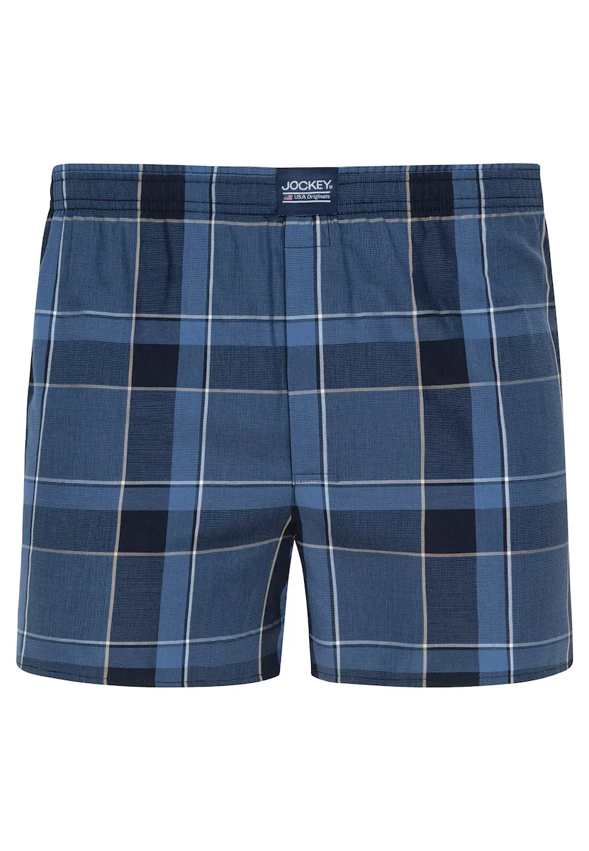 Мужские трикотажные боксеры с завышенной талией и принтом Jockey, синий
Мужские трикотажные боксеры с завышенной талией и принтом Jockey, синий