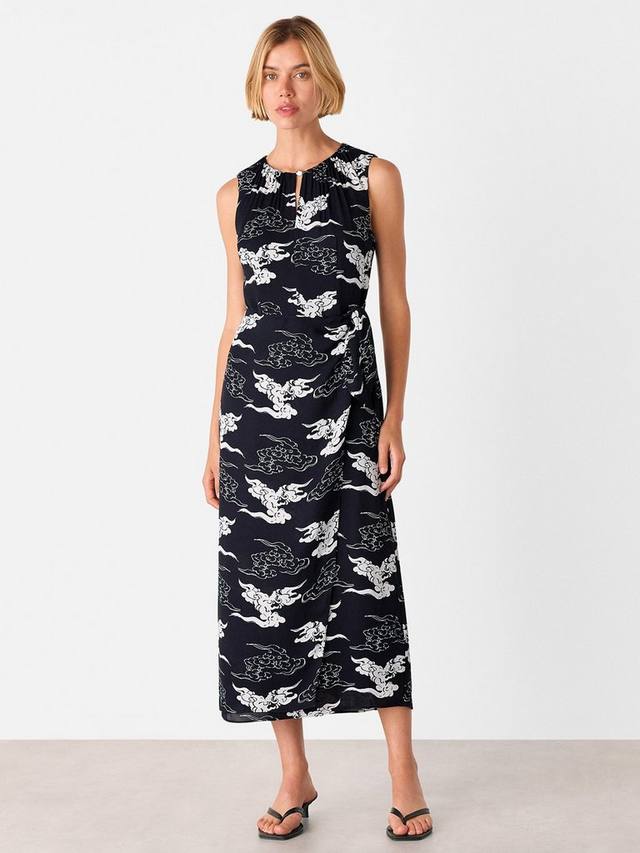 Платье миди трапеция с завязкой на талии и облачным принтом Whistles
Платье миди трапеция с завязкой на талии и облачным принтом Whistles