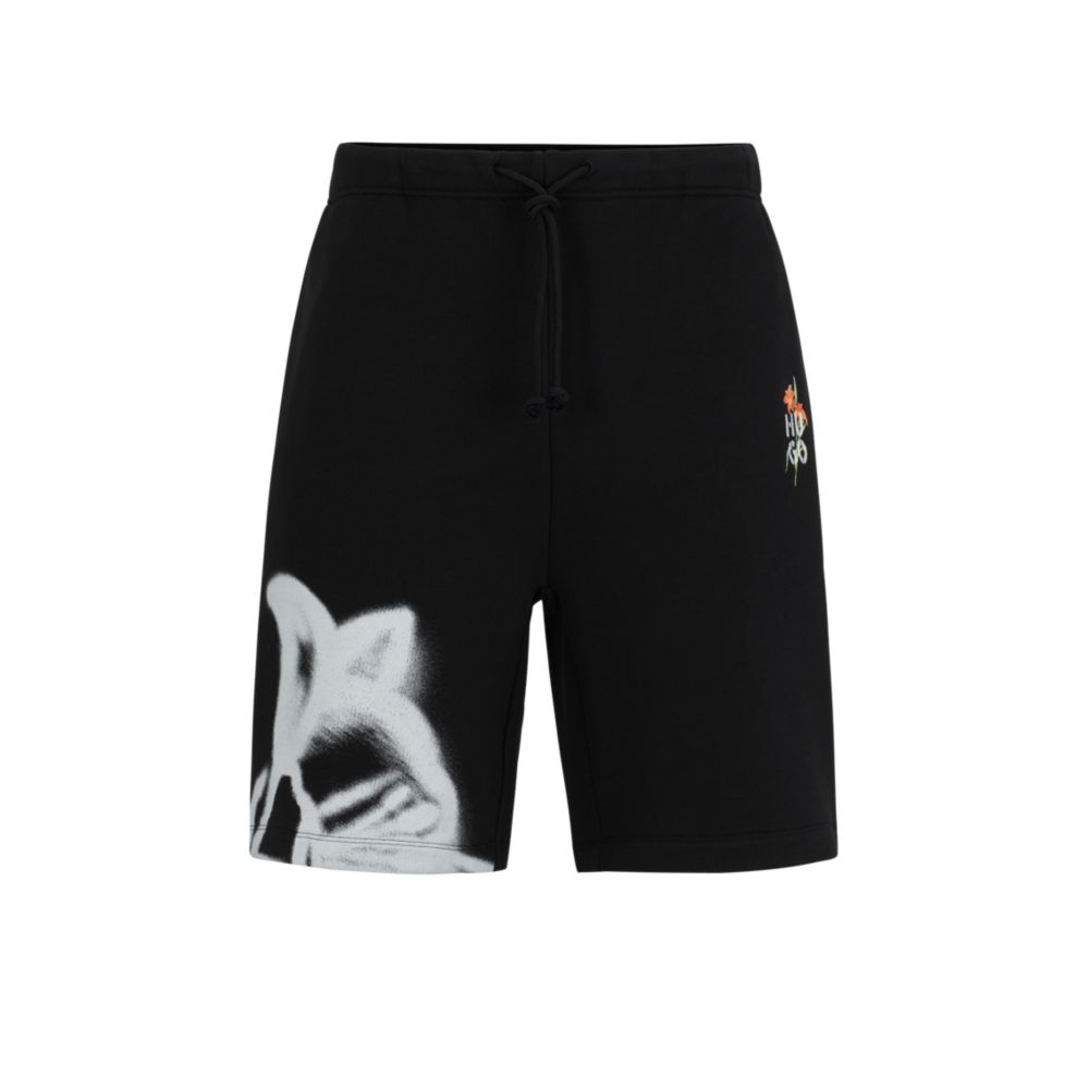 Свободные шорты с цветочным рисунком HUGO, черный
Свободные шорты с цветочным рисунком HUGO, черный