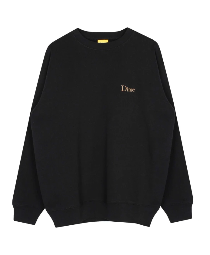 Черный хлопковый свитер с круглым вырезом и длинными рукавами Dime Mtl, черный
Черный хлопковый свитер с круглым вырезом и длинными рукавами Dime Mtl, черный