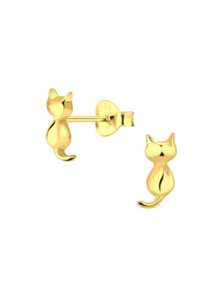 Alexander York Серьги в виде кошек, серьги-гвоздики из золота, изготовленные из серебра 925 пробы, комплект из 2 штук
Alexander York Серьги в виде кошек, серьги-гвоздики из золота, изготовленные из серебра 925 пробы, комплект из 2 штук