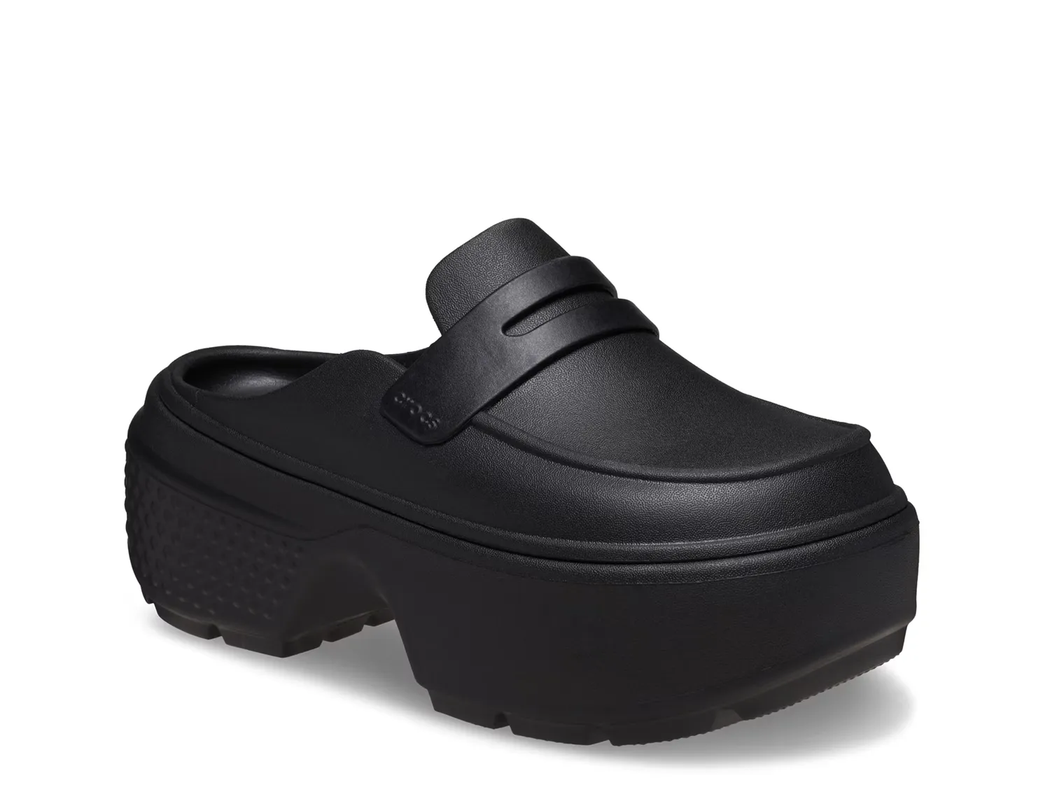 Лоферы Stomp Platform Loafer Crocs, черный 
Лоферы Stomp Platform Loafer Crocs, черный