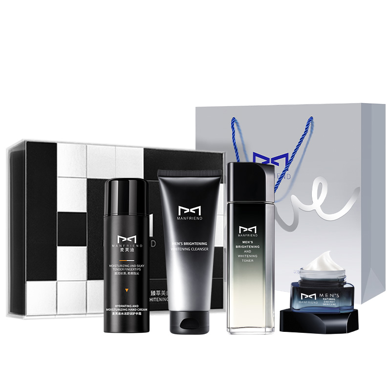 Мужской набор для отбеливания и борьбы с акне из четырёх предметов MANFRIEND, белыйning Three-Piece Set+Hydrating Hand Cream 150g
Мужской набор для отбеливания и борьбы с акне из четырёх предметов MANFRIEND, белыйning Three-Piece Set+Hydrating Hand Cream 150g