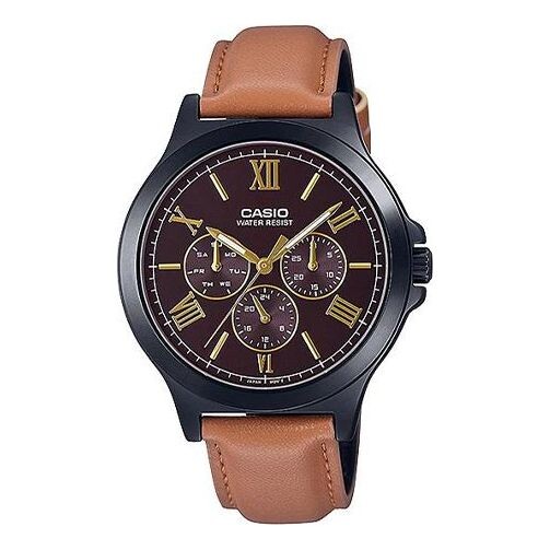 Часы Casio Dress Classic Analog Watch 'Brown Black', коричневый 
Часы Casio Dress Classic Analog Watch 'Brown Black', коричневый
