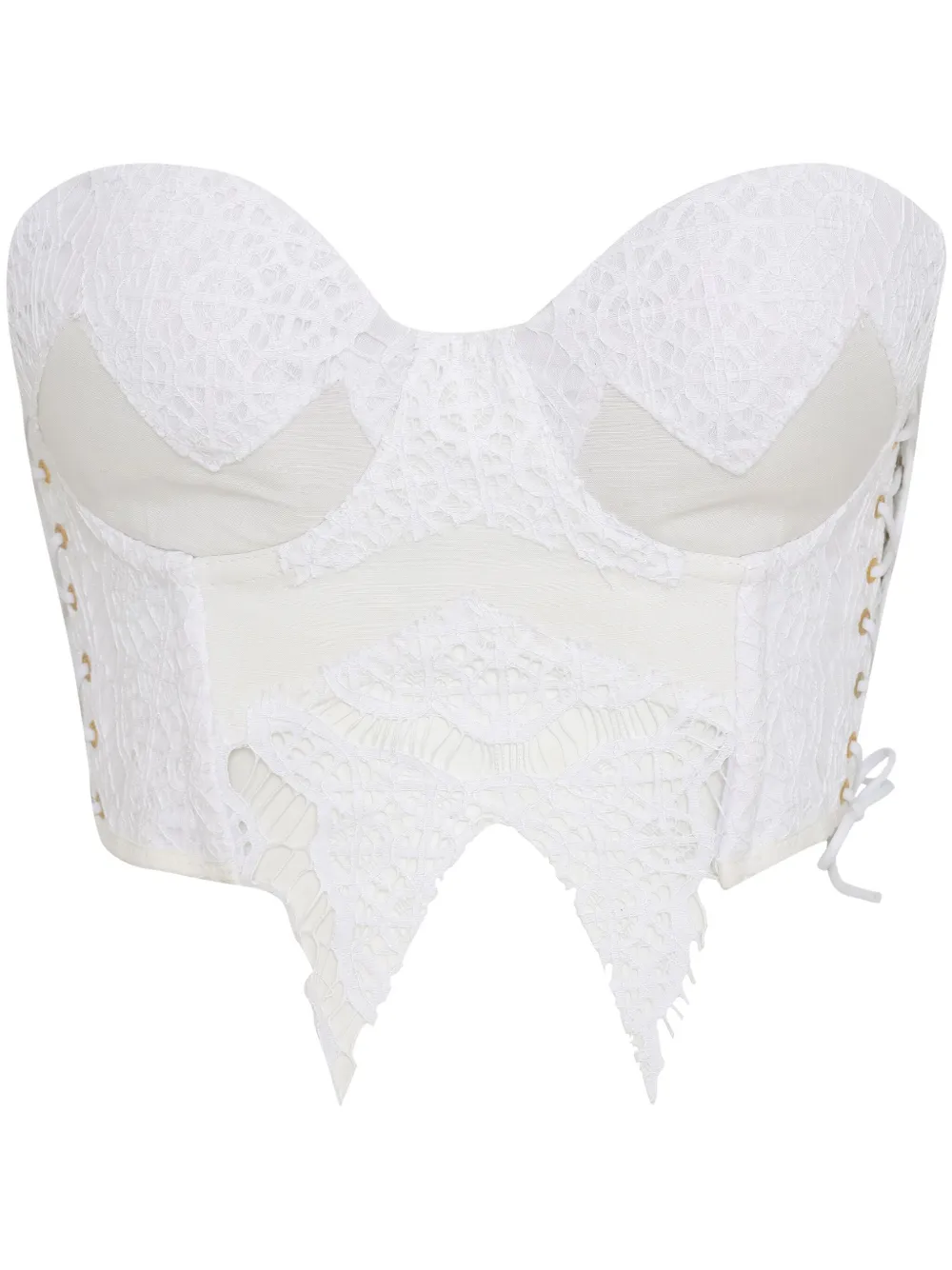 Топ с кружевом Amir Slama, белый
Топ с кружевом Amir Slama, белый