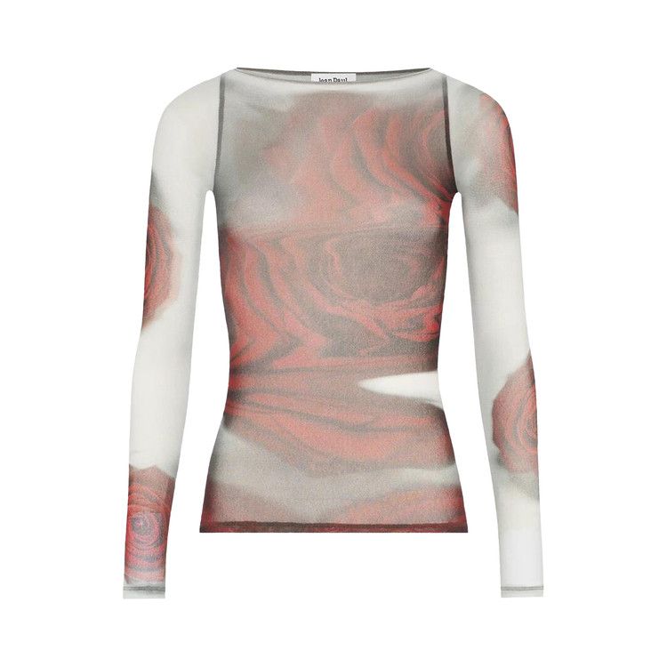 Топ Jean Paul Gaultier Mesh Boat Neck Top With Long-Sleeve, White/Grey/Red
Топ Jean Paul Gaultier Mesh Boat Neck Top With Long-Sleeve, White/Grey/Red