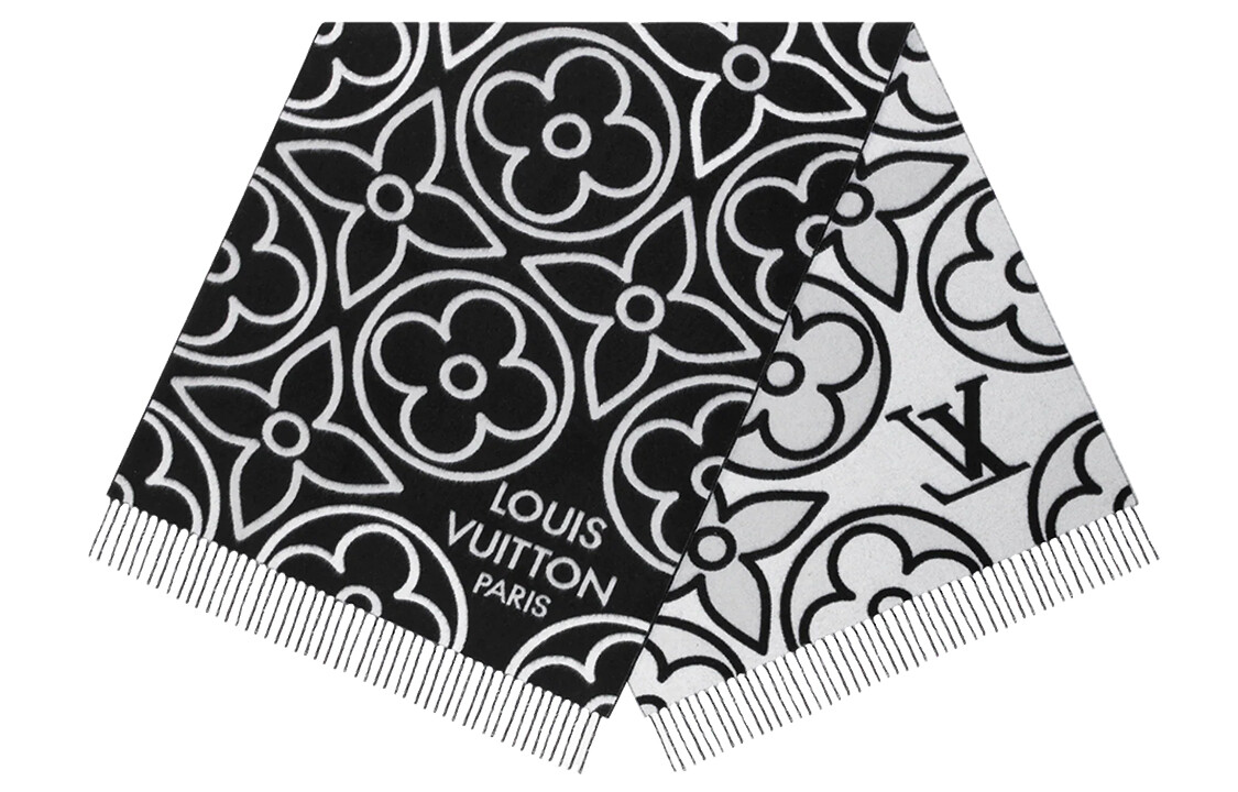 Шарф женский Louis Vuitton вязаный, черный
Шарф женский Louis Vuitton вязаный, черный