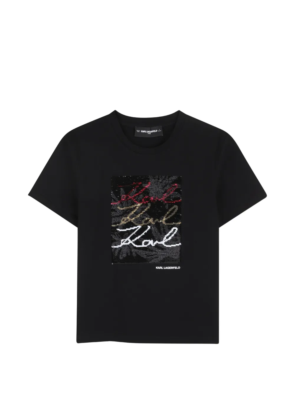 Футболка с пайетками и графическим принтом Karl Lagerfeld Kids, черный
Футболка с пайетками и графическим принтом Karl Lagerfeld Kids, черный