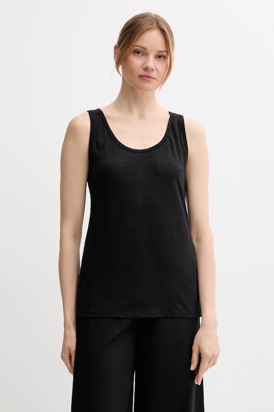 Льняной топ United Colors Of Benetton, черный
Льняной топ United Colors Of Benetton, черный