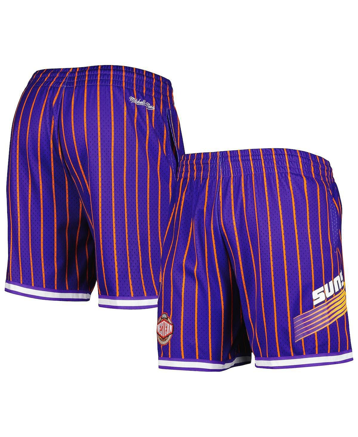 Мужские фиолетовые шорты из сетки Phoenix Suns City Collection Heritage Mitchell & Ness 
Мужские фиолетовые шорты из сетки Phoenix Suns City Collection Heritage Mitchell & Ness