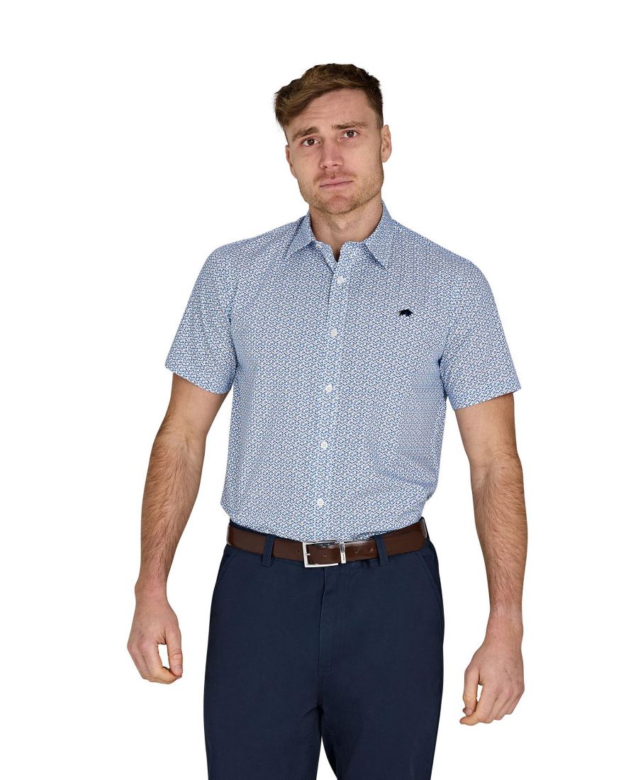 Рубашка из хлопкового поплина с коротким рукавом Raging Bull, Blue
Рубашка из хлопкового поплина с коротким рукавом Raging Bull, Blue