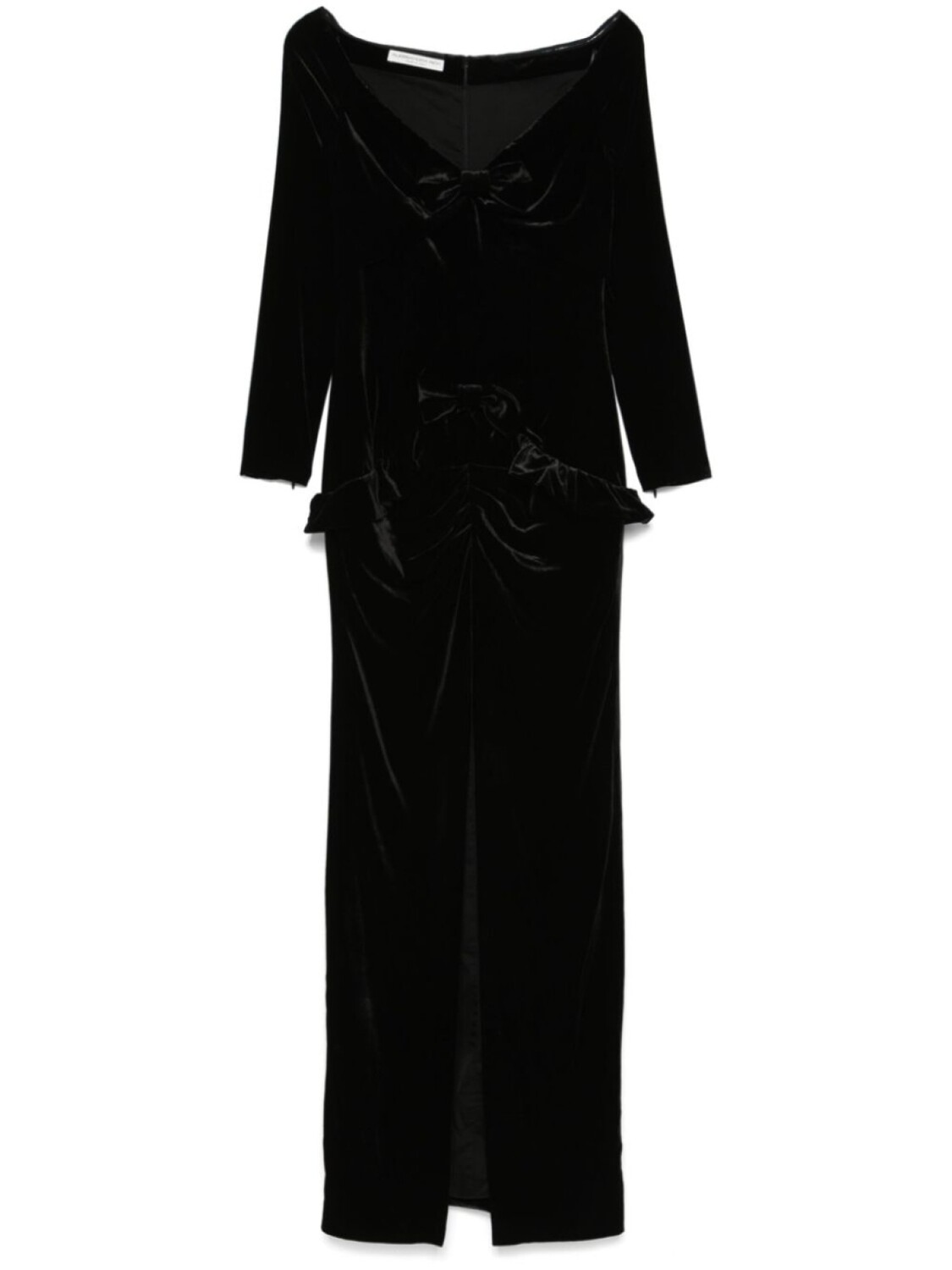 Alessandra Rich бархатное платье с бантом, черный
Alessandra Rich бархатное платье с бантом, черный