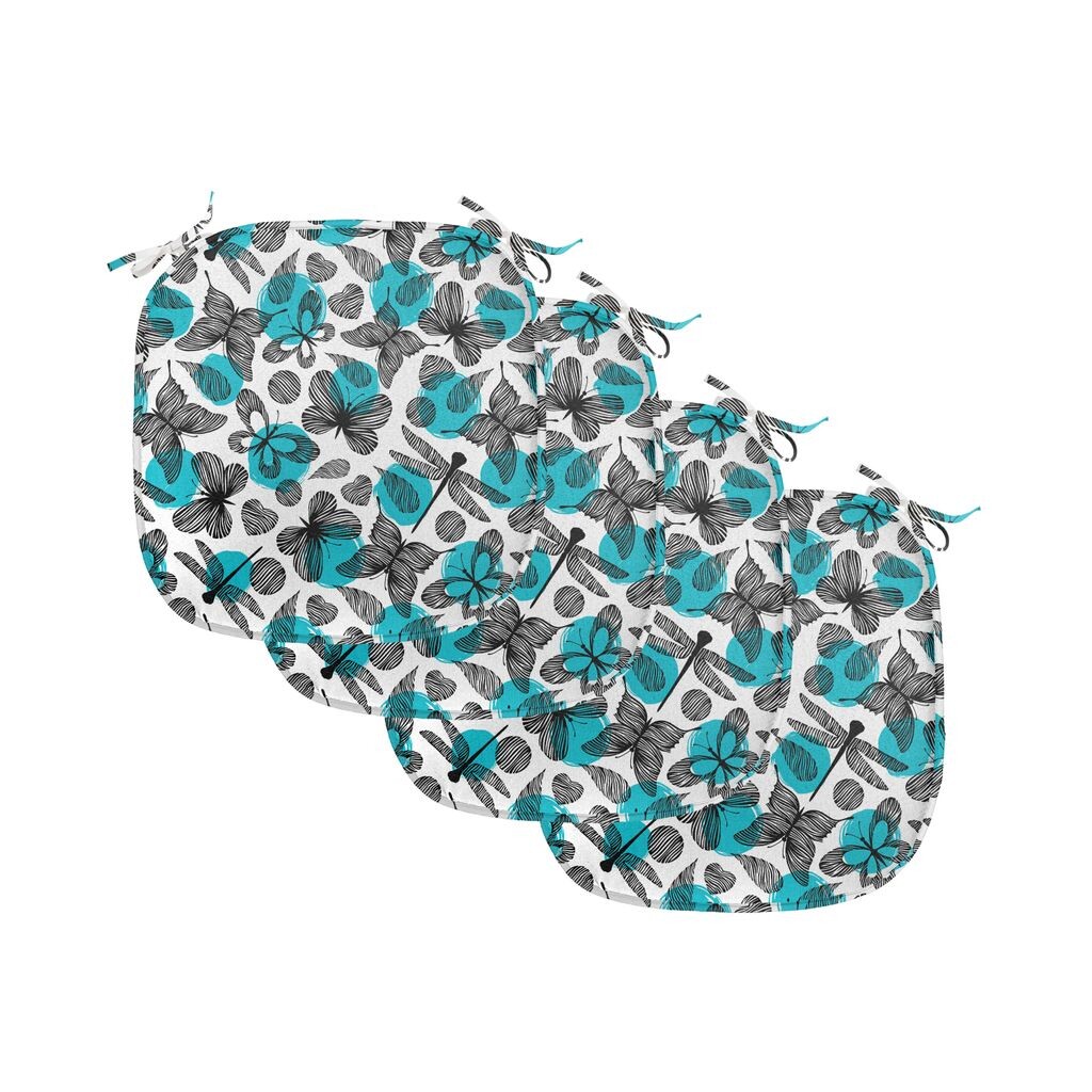 Подушки на обеденный стул ABAKUHAUS Butterflies, Abstract Wildlife, декоративная водонепроницаемая подушка с ремнями для кухонных сидений, 40 см x 40 см — упаковка из 4 шт., небесно-голубой, черный, белый
Подушки на обеденный стул ABAKUHAUS Butterflies, Abstract Wildlife, декоративная водонепроницаемая подушка с ремнями для кухонных сидений, 40 см x 40 см — упаковка из 4 шт., небесно-голубой, черный, белый