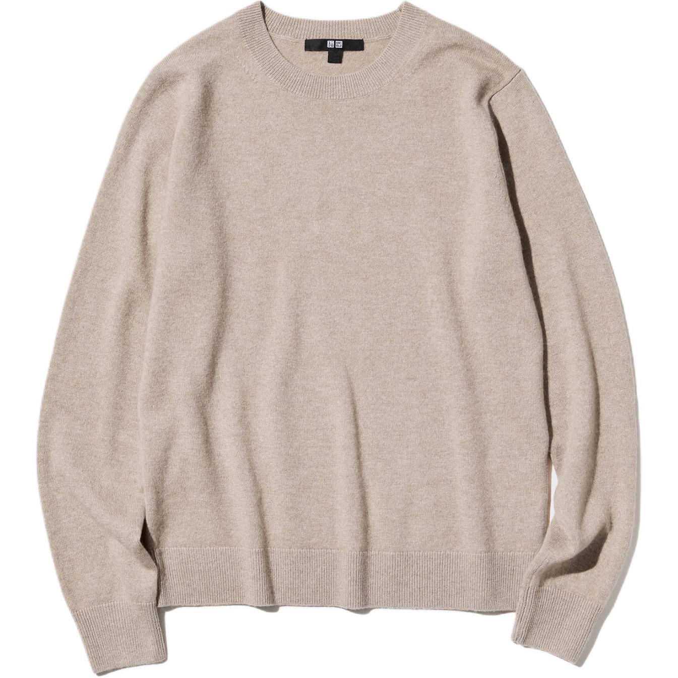 Кашемировый свитер женский светло-бежевый UNIQLO
Кашемировый свитер женский светло-бежевый UNIQLO