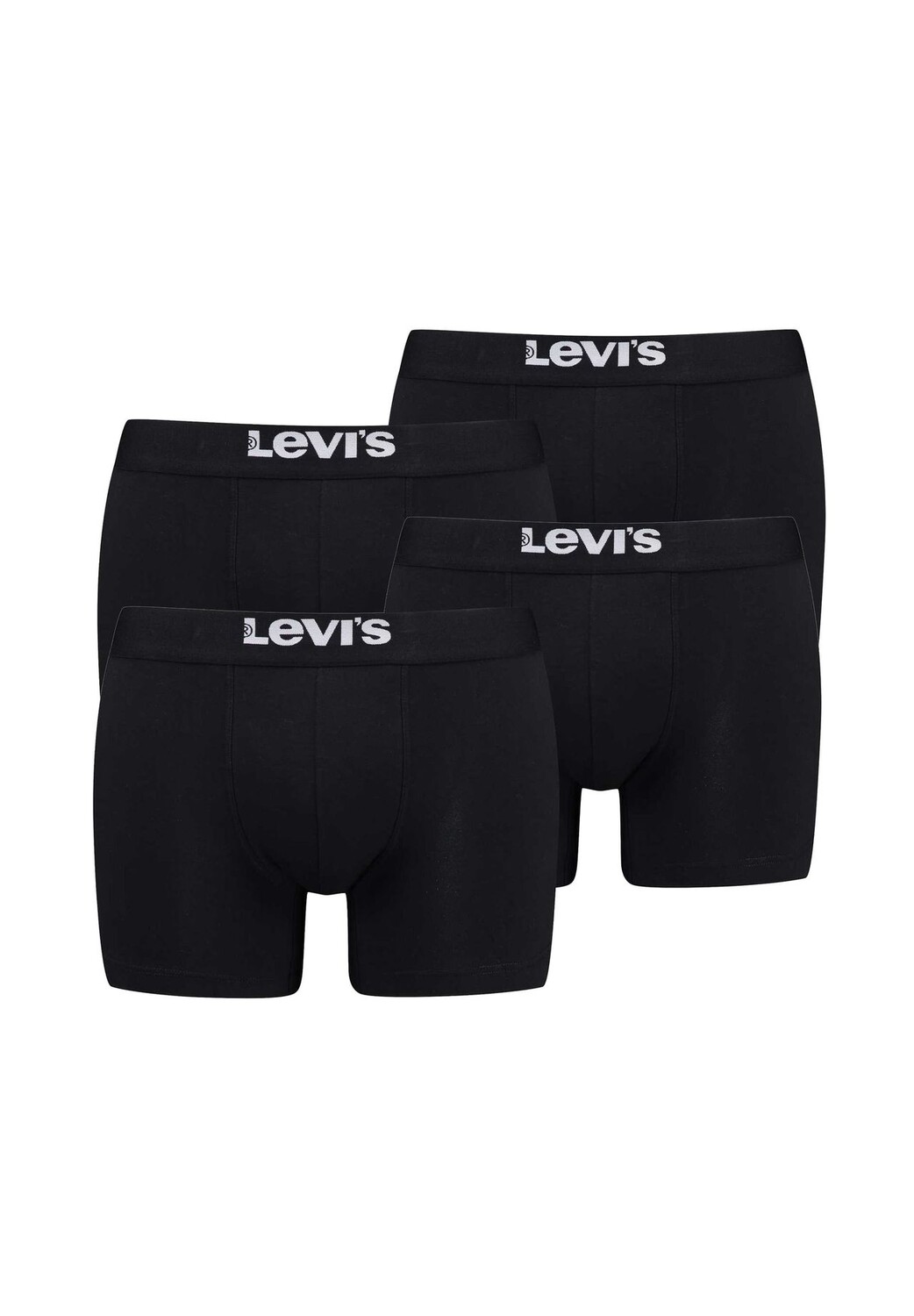 Мужские боксеры, 4 шт.: однотонные базовые боксеры из органического материала, пояс с логотипом Levi's, черный
Мужские боксеры, 4 шт.: однотонные базовые боксеры из органического материала, пояс с логотипом Levi's, черный
