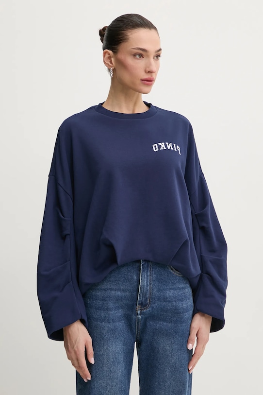 Хлопковая толстовка Pinko, темно-синий
Хлопковая толстовка Pinko, темно-синий