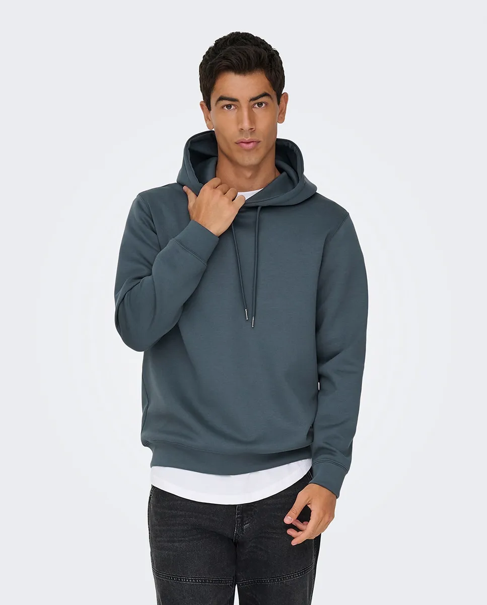 Мужская толстовка кенгуру прямого кроя Only & Sons, синий
Мужская толстовка кенгуру прямого кроя Only & Sons, синий