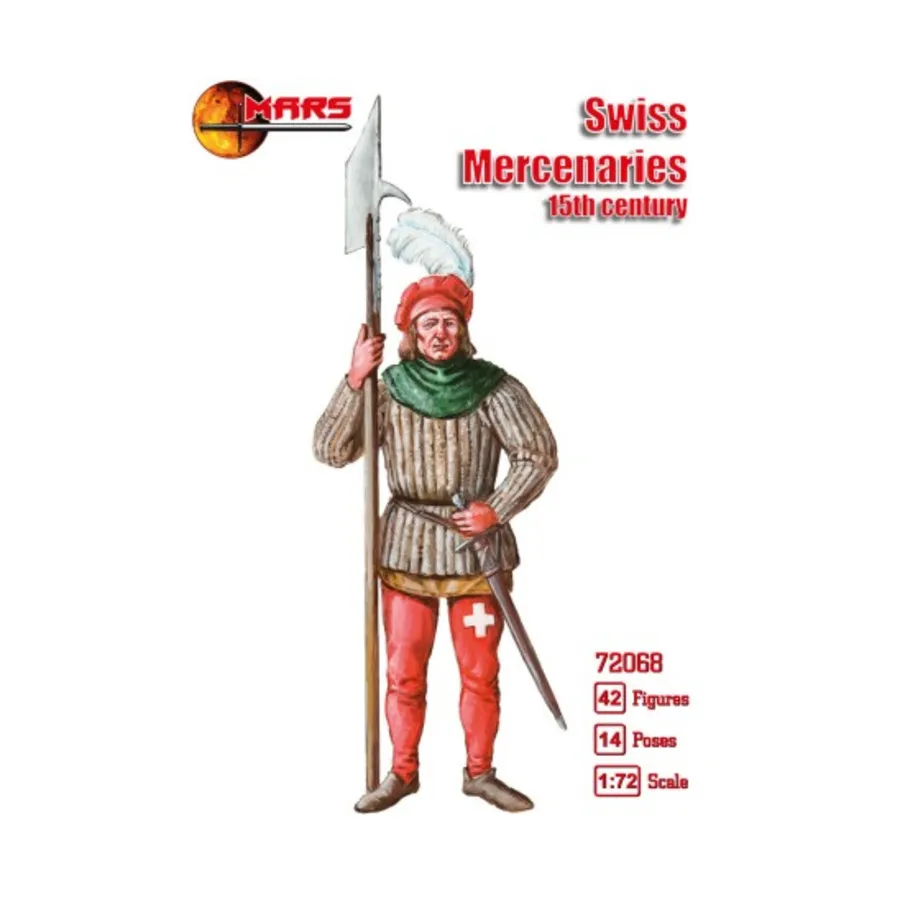 Швейцарские наемники (XV век), Historical Miniatures (1:72) (Mars Figures)
Швейцарские наемники (XV век), Historical Miniatures (1:72) (Mars Figures)