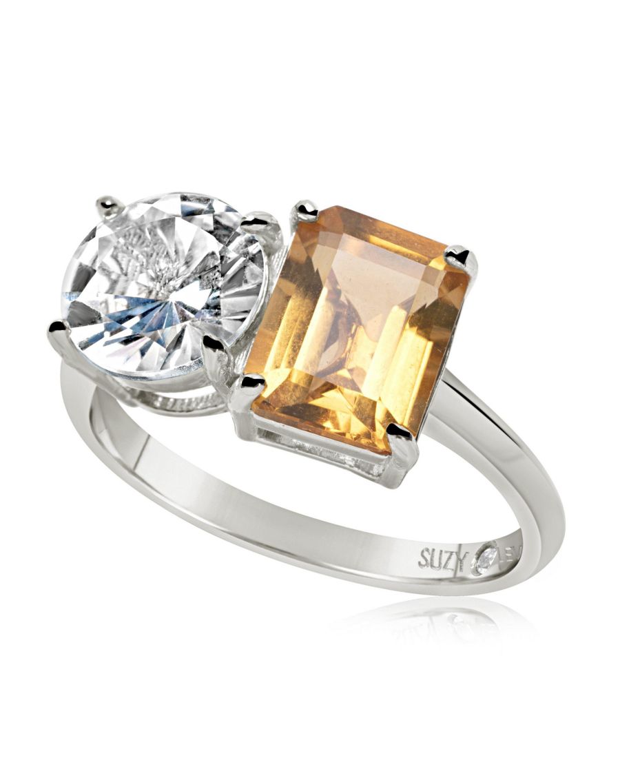 Кольцо Suzy Levian из стерлингового серебра с двумя камнями Toi et Moi Suzy Levian New York, Citrine / silver
Кольцо Suzy Levian из стерлингового серебра с двумя камнями Toi et Moi Suzy Levian New York, Citrine / silver