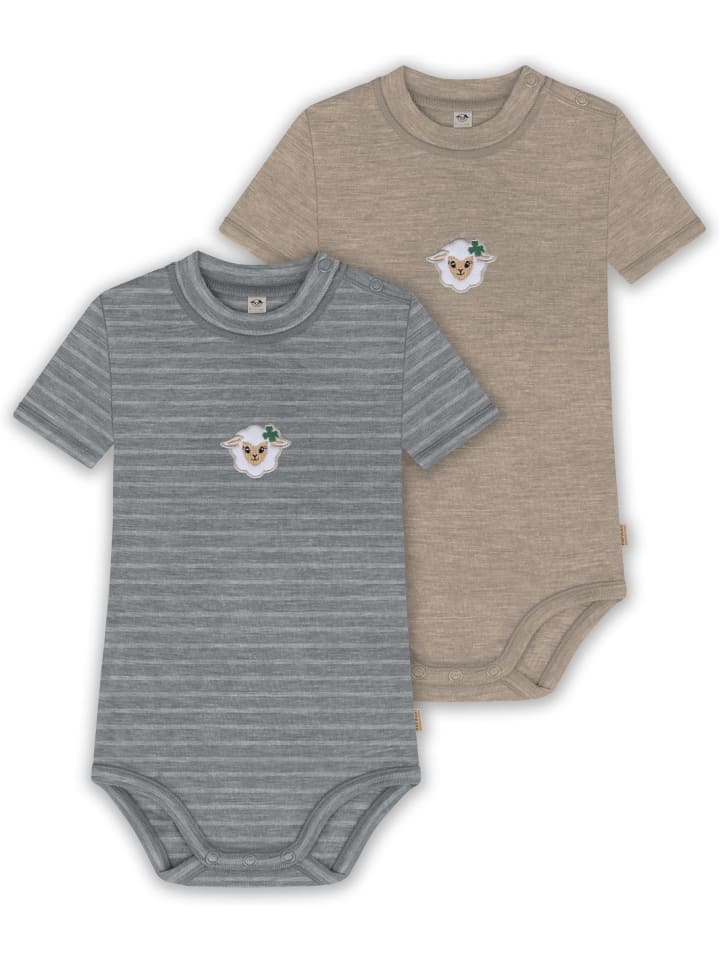 Normani Outdoor Sports Комплект из 2 детских боди с короткими рукавами из мериносовой шерсти серо-бежевого цвета
Normani Outdoor Sports Комплект из 2 детских боди с короткими рукавами из мериносовой шерсти серо-бежевого цвета