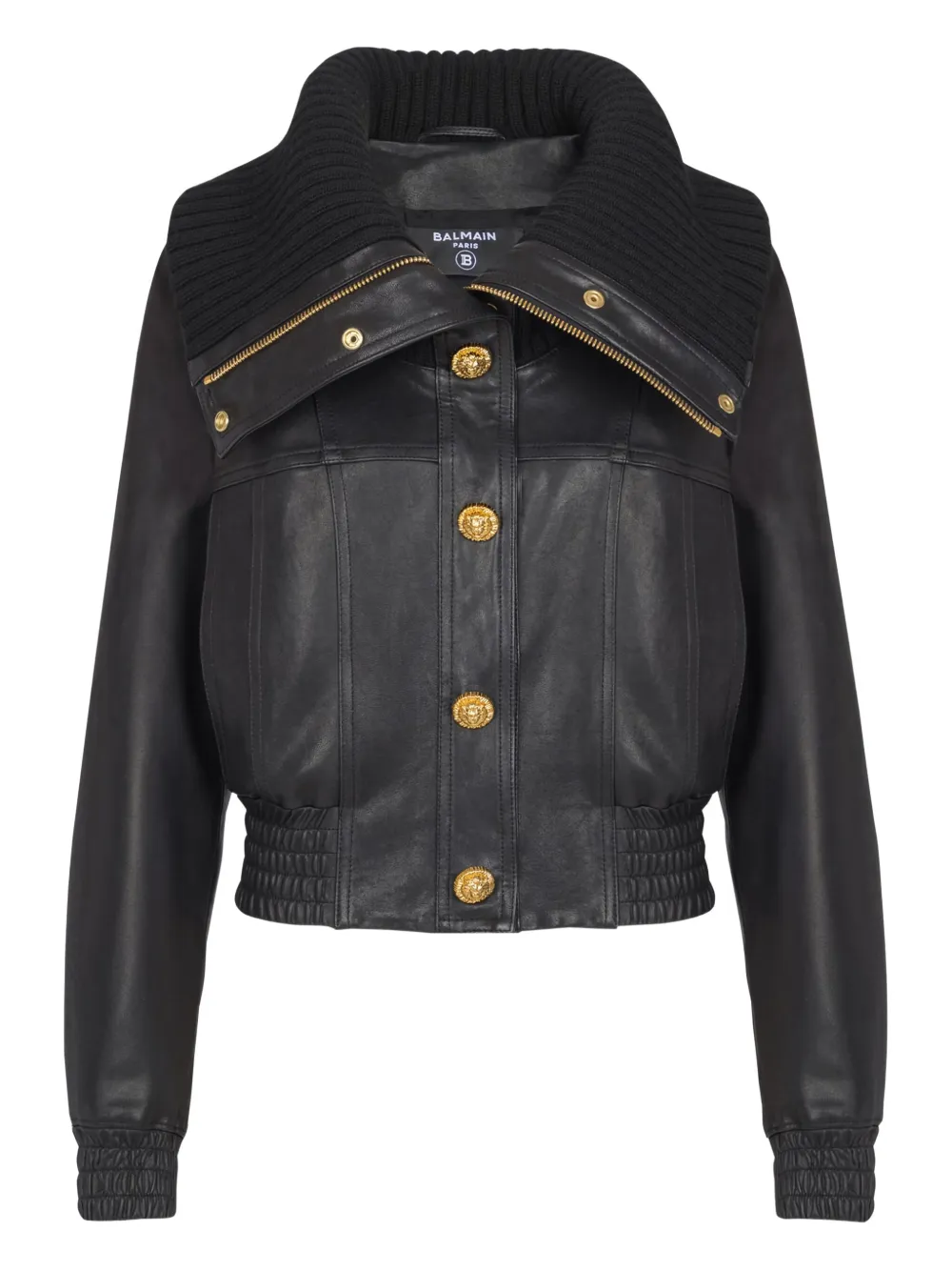 Куртка с трикотажным воротником Balmain, черный
Куртка с трикотажным воротником Balmain, черный