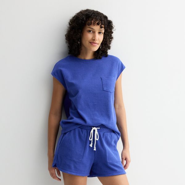 Женская футболка-боксер из махровой ткани Sonoma Goods For Life, синий
Женская футболка-боксер из махровой ткани Sonoma Goods For Life, синий