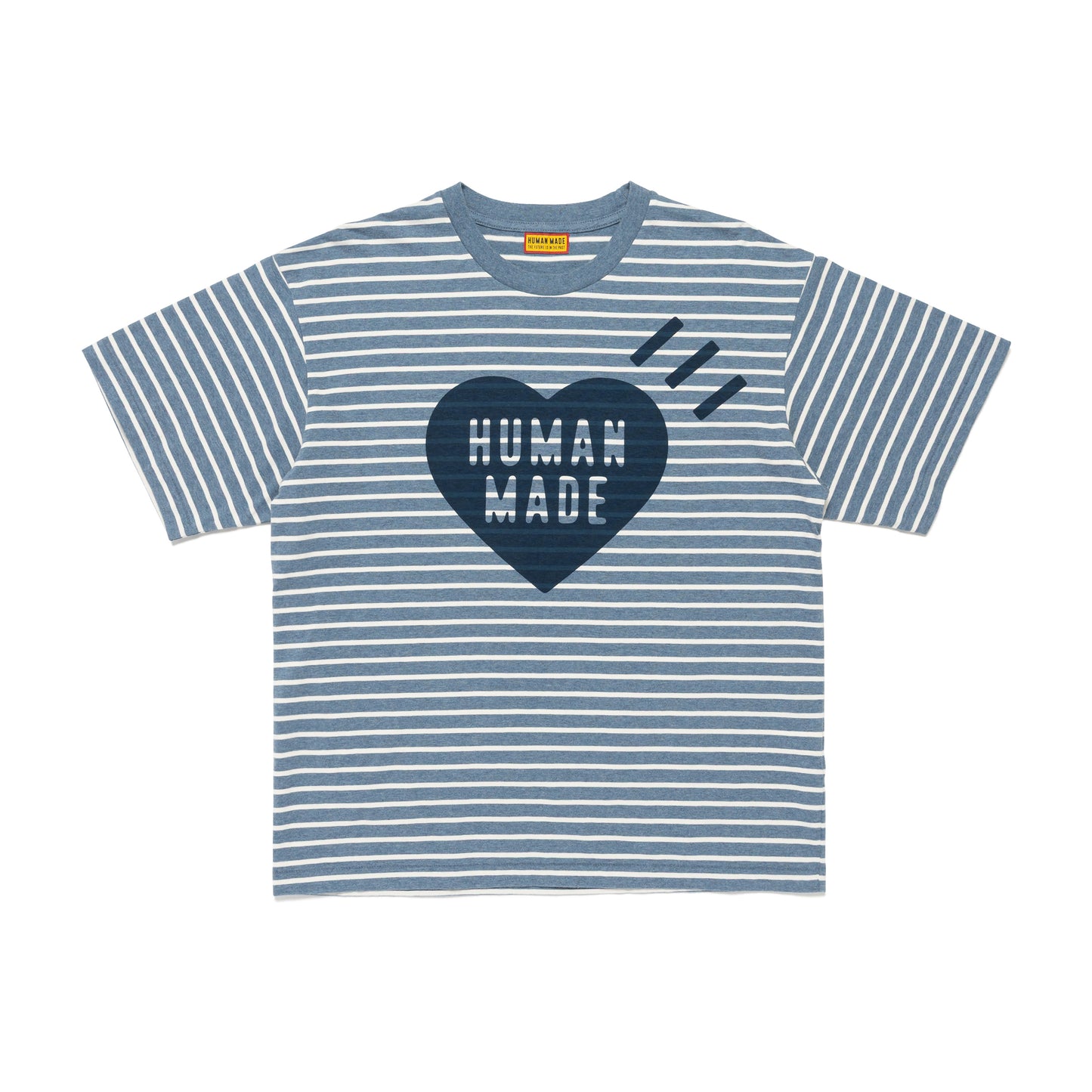 Футболка с полосатым принтом в виде сердца HUMAN MADE, синий
Футболка с полосатым принтом в виде сердца HUMAN MADE, синий