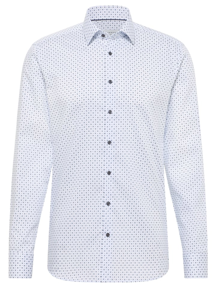 Рубашка облегающего кроя светло-голубого цвета Eterna
Рубашка облегающего кроя светло-голубого цвета Eterna