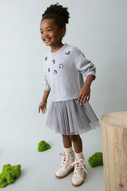 Детское платье Mayoral, серый 
Детское платье Mayoral, серый