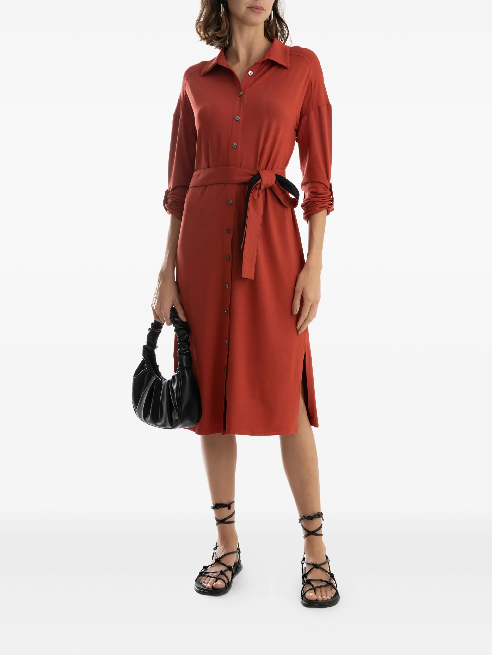 Платье-рубашка с поясом Lygia & Nanny, красный
Платье-рубашка с поясом Lygia & Nanny, красный