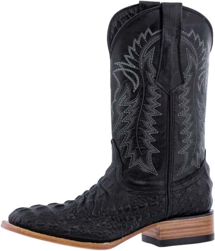 Мужские черные вестерн-ботинки Texas Legacy с квадратным носком из кожи с принтом под крокодила
Мужские черные вестерн-ботинки Texas Legacy с квадратным носком из кожи с принтом под крокодила