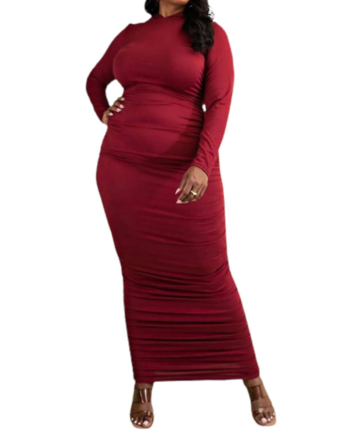 Платье макси с капюшоном бордового цвета 5Th Culture, бургундия
Платье макси с капюшоном бордового цвета 5Th Culture, бургундия