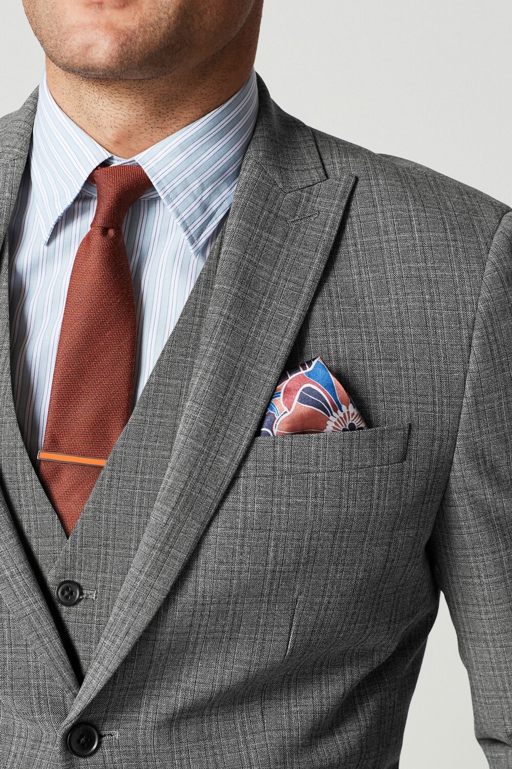 Пиджак Motion Flex в эластичную клетку Next, серый 
Пиджак Motion Flex в эластичную клетку Next, серый