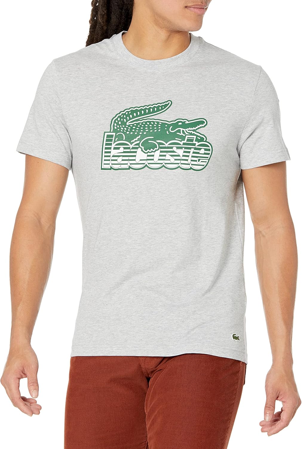 Мужская футболка с коротким рукавом и принтом спереди из коллекции Lacoste Contemporary, Silver Chine
Мужская футболка с коротким рукавом и принтом спереди из коллекции Lacoste Contemporary, Silver Chine