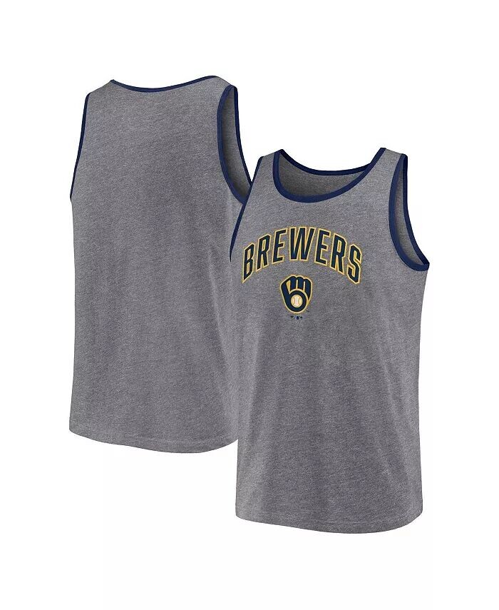 Мужская майка Milwaukee Brewers Primary Heather Grey Fanatics, серый
Мужская майка Milwaukee Brewers Primary Heather Grey Fanatics, серый