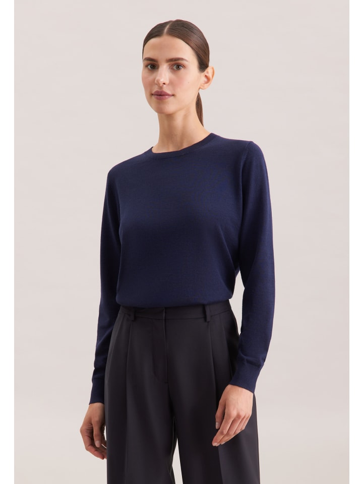 Обычный свитер темно-синего цвета Seidensticker
Обычный свитер темно-синего цвета Seidensticker