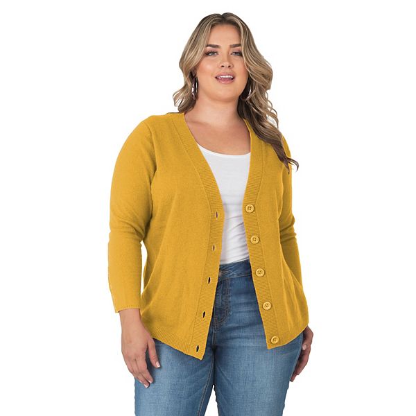 Кардиган на пуговицах с длинным рукавом из кашемира Plus size Miss Halladay, Harvest
Кардиган на пуговицах с длинным рукавом из кашемира Plus size Miss Halladay, Harvest