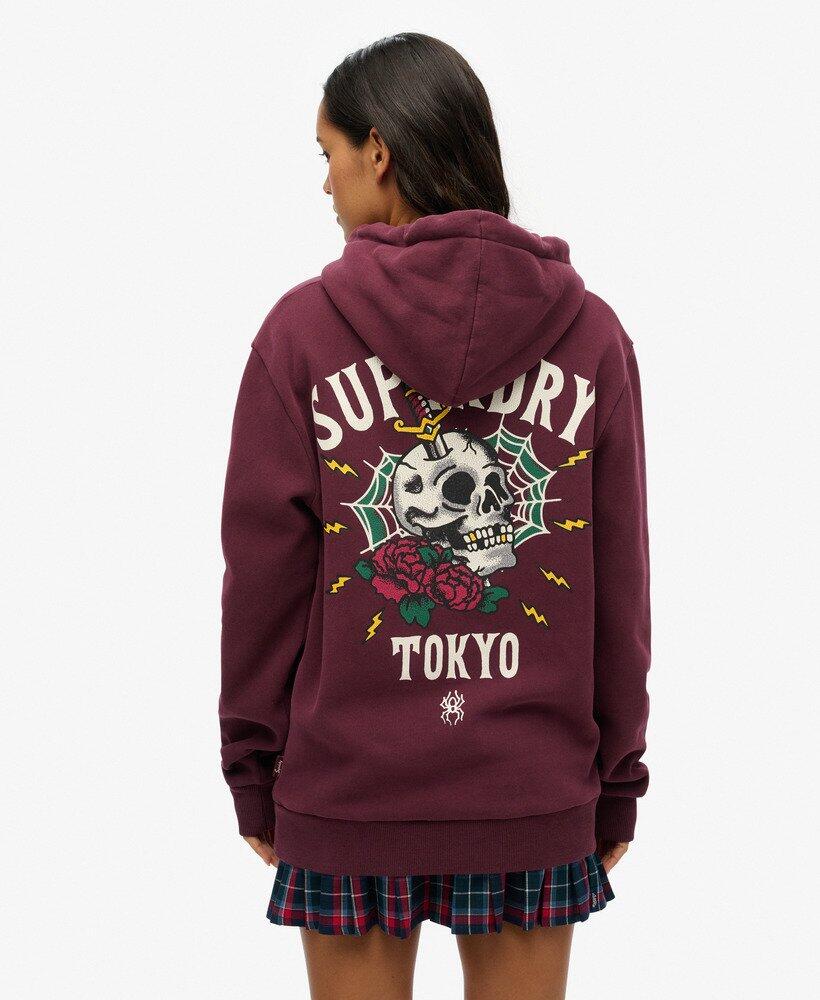 SUPERDRY Свободная толстовка с капюшоном и татуировкой на спине
SUPERDRY Свободная толстовка с капюшоном и татуировкой на спине