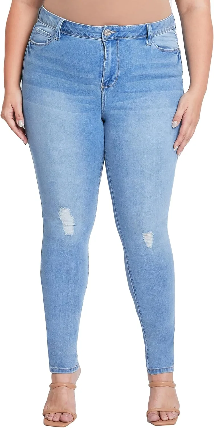 YMI Women's Plus Essential Skinny Jeans
YMI Women's Plus Essential Skinny Jeans