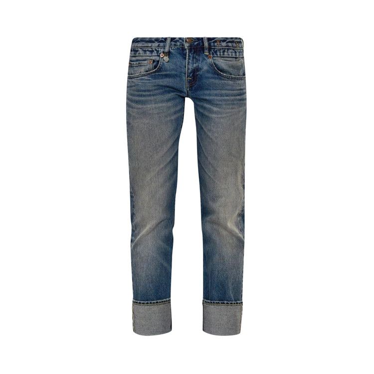 Джинсы R13 Cuffed Boyfriend Jean, Estin Selvedge Blue
Джинсы R13 Cuffed Boyfriend Jean, Estin Selvedge Blue