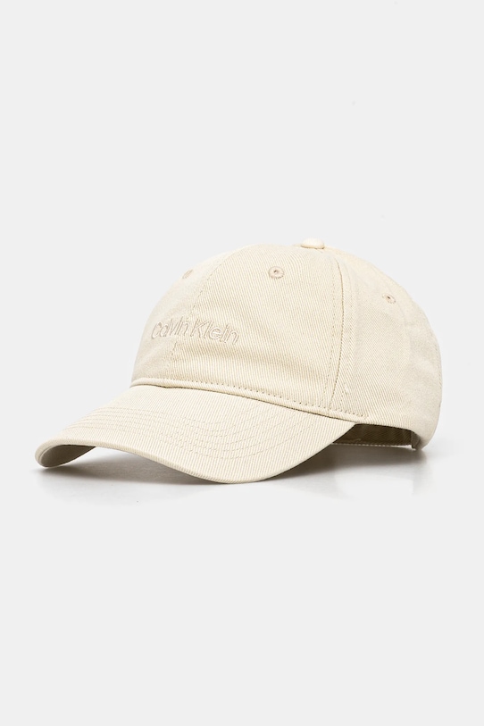 Хлопковая кепка с козырьком Calvin Klein, бежевый
Хлопковая кепка с козырьком Calvin Klein, бежевый