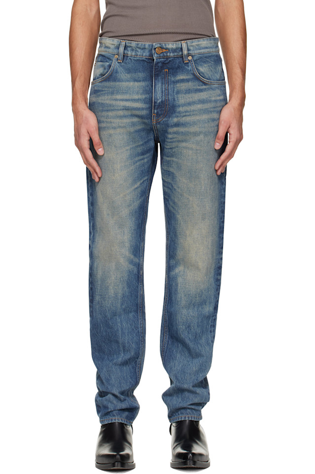 Balmain Синие прямые джинсы
Balmain Синие прямые джинсы