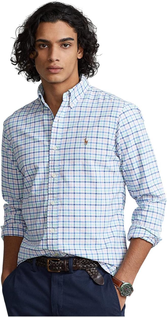 POLO RALPH LAUREN Мужская классическая рубашка Oxford Performance, Blue/Green/New Rose Multi
POLO RALPH LAUREN Мужская классическая рубашка Oxford Performance, Blue/Green/New Rose Multi