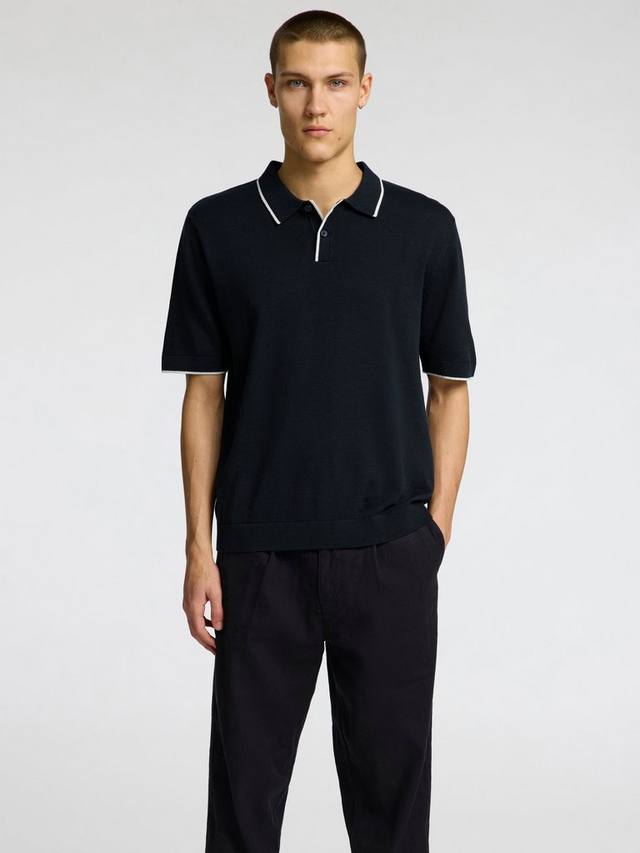 Органическая хлопковая льняная вязаная поло Selected, Sky Captain Egre
Органическая хлопковая льняная вязаная поло Selected, Sky Captain Egre