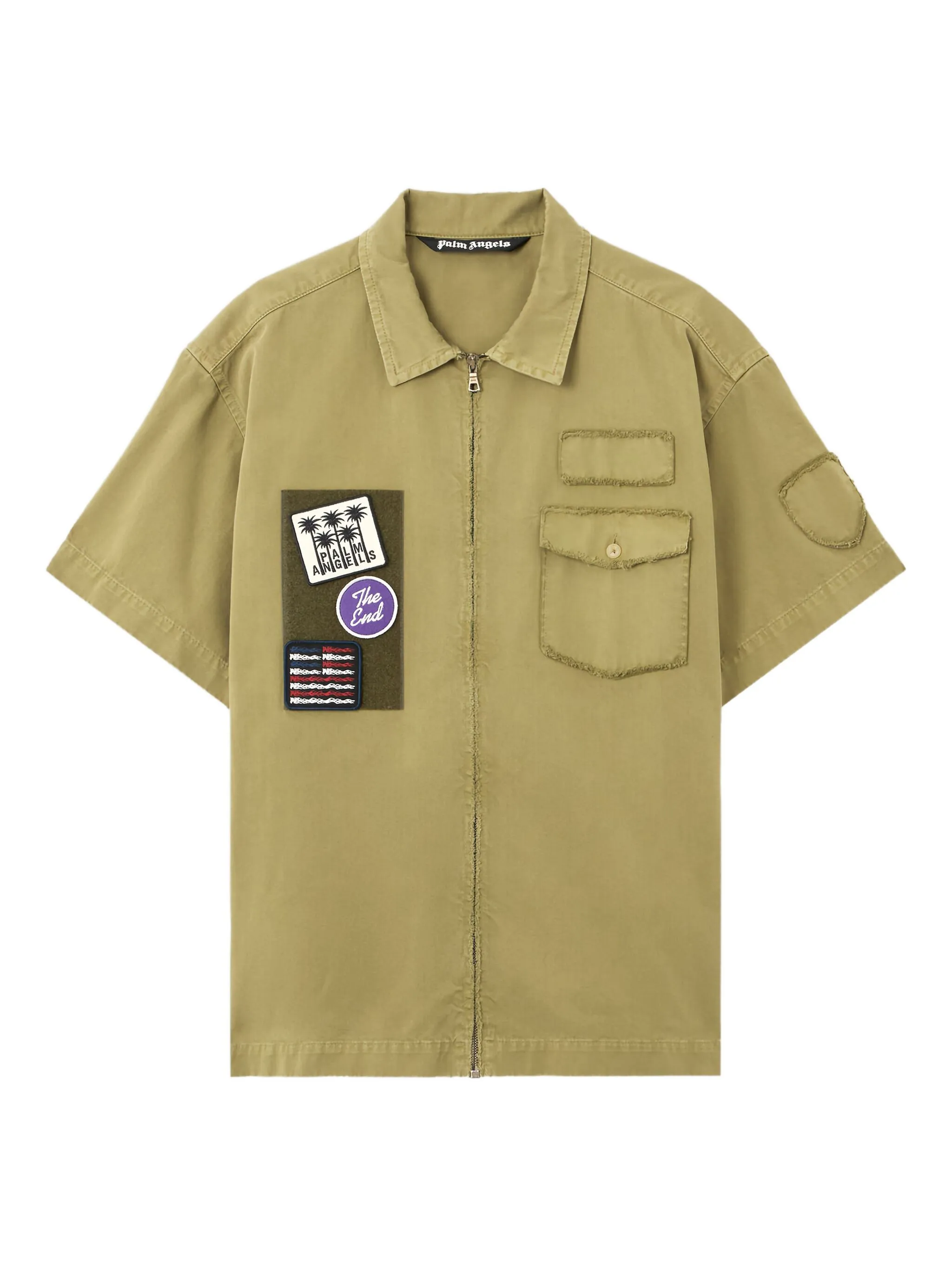 Рубашка с нашивкой Palm Angels, зеленый
Рубашка с нашивкой Palm Angels, зеленый