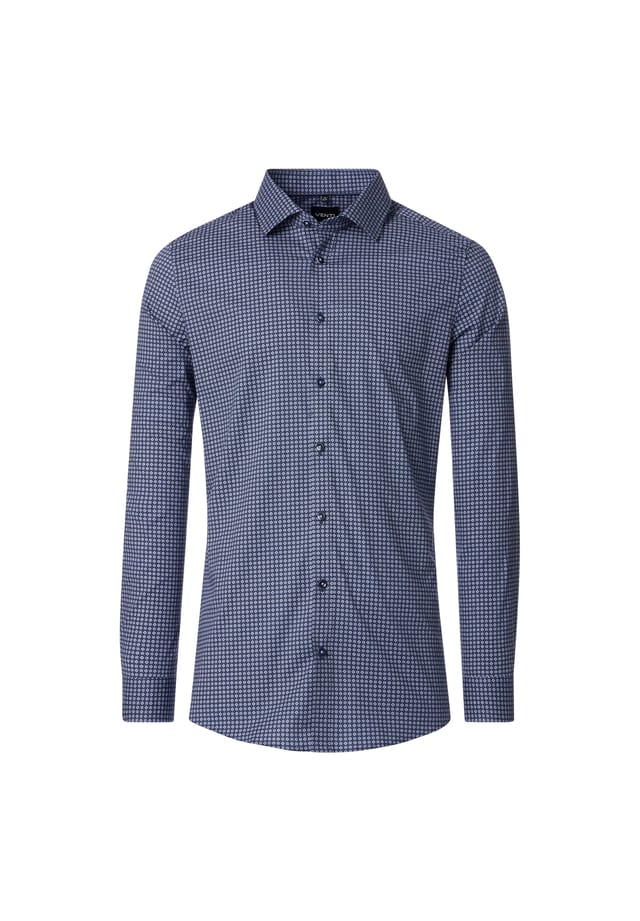 Рубашка с принтом в деловом стиле облегающая фигуру Venti, синий
Рубашка с принтом в деловом стиле облегающая фигуру Venti, синий