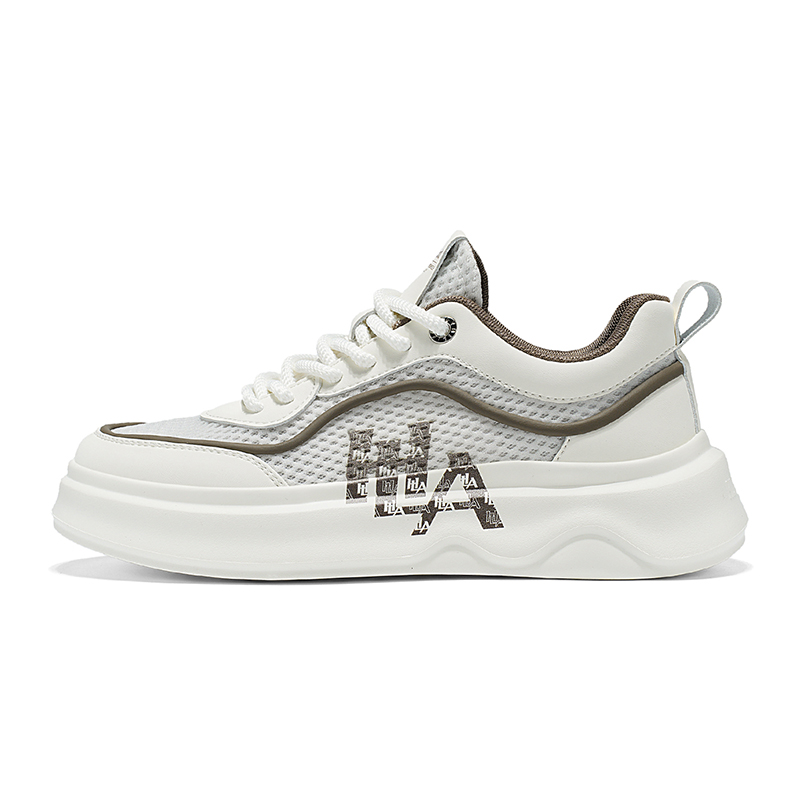 HLA Дышащие низкие скейтерские кроссовки мужские бежево-коричневые, цвет Beige Brown 
HLA Дышащие низкие скейтерские кроссовки мужские бежево-коричневые, цвет Beige Brown