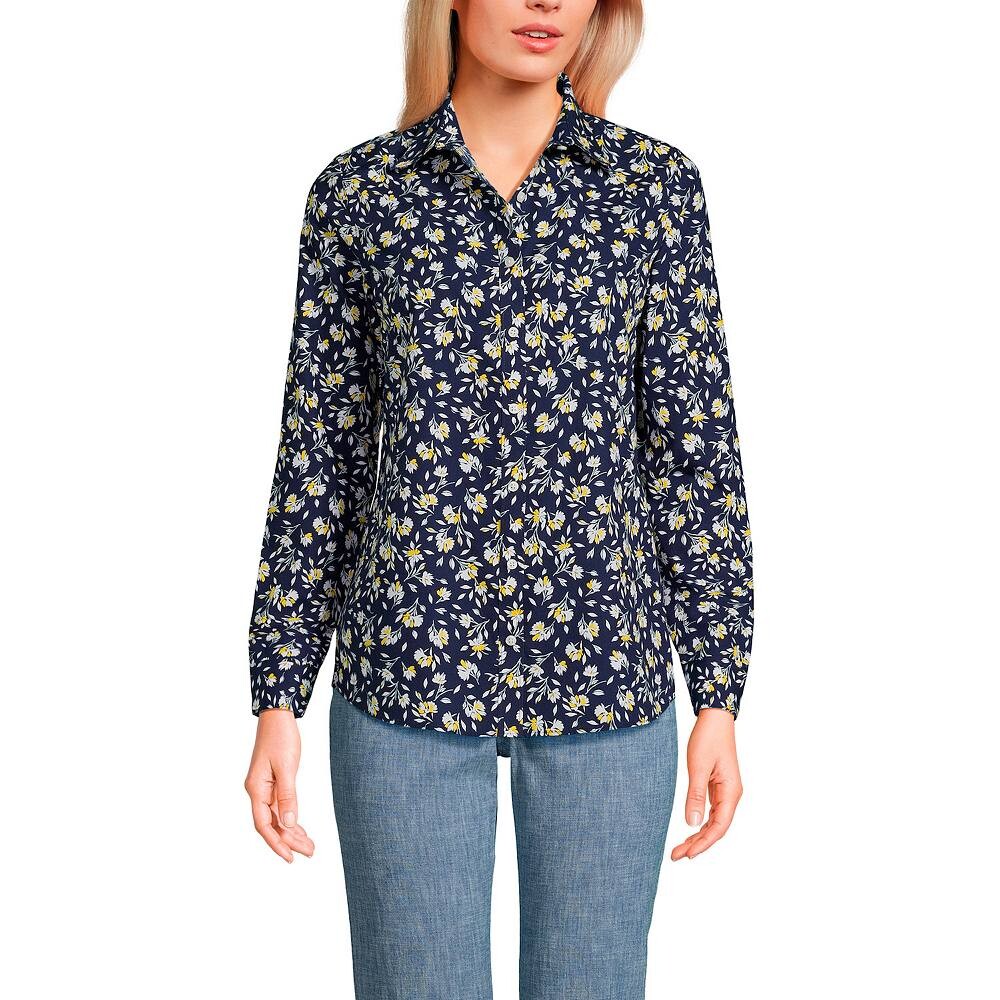 Женская хлопковая рубашка Lands End без утюга Supima Lands' End, цвет Deep Sea Navy Floral
Женская хлопковая рубашка Lands End без утюга Supima Lands' End, цвет Deep Sea Navy Floral
